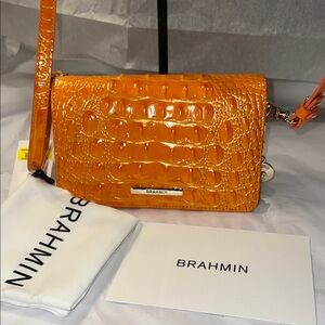 Brahmin Minuette mango orange Melbourne xbody